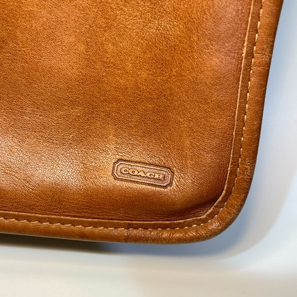 Vintage COACH British Tan Chunky Case makeup money Pouch 7165 - Picture 2 of 8